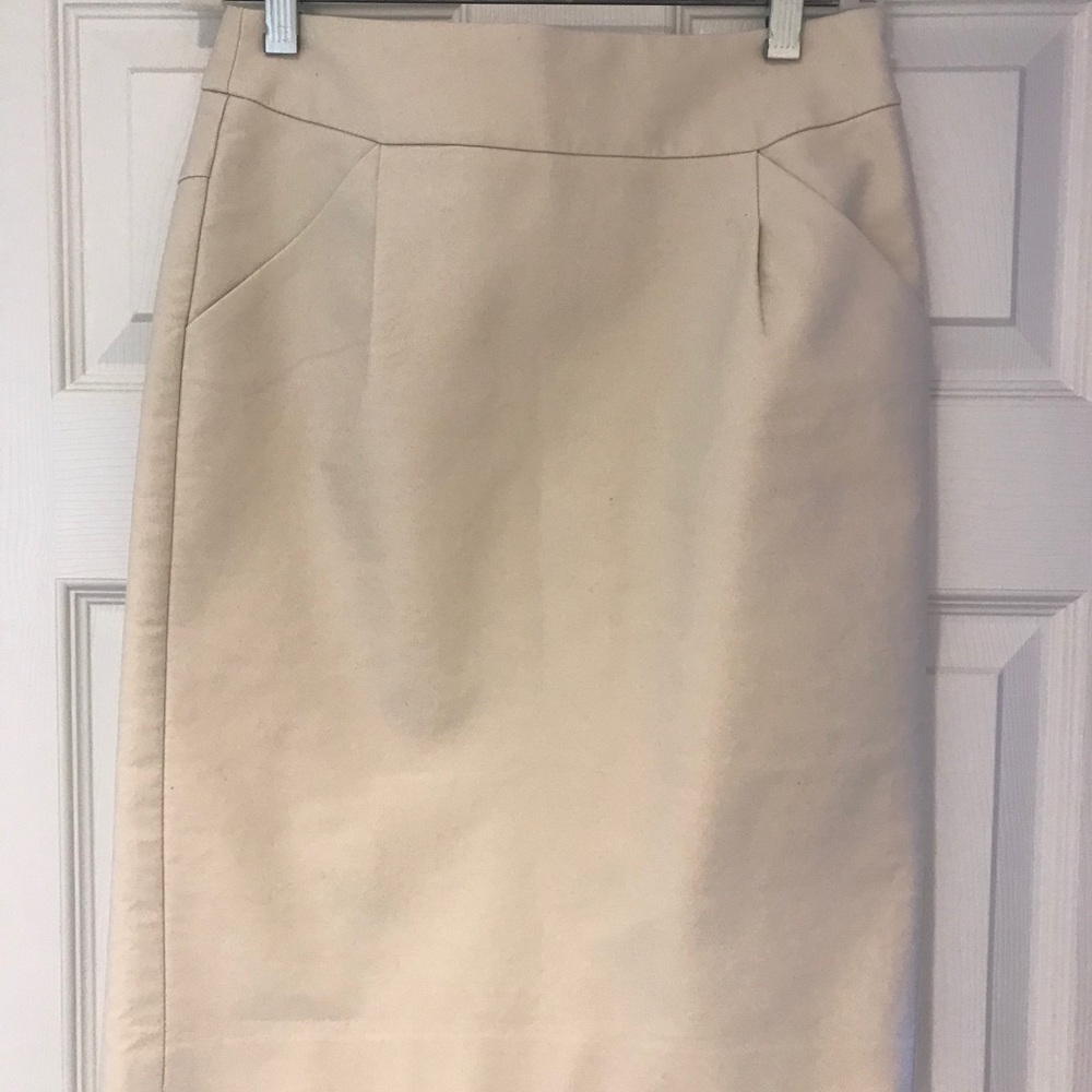 Ivory J Crew skirt